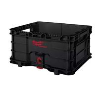 4932471724 Milwaukee Black Plastic Large Storage Box, 450mm x 250mm x 390mm