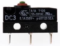 dc3c-h1aa ZF Button Micro Switch, Solder Terminal, 100 mA @ 30 V dc, SPDT, IP6K7