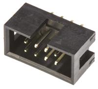 t821108a1s100ceu Amphenol Communications Solutions T821 Series Straight Through Hole PCB Header, 8 Contact(s), 2.54 mm Pitch, 2 Row,