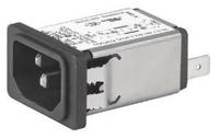 511010431 Schurter 10A, 250 V ac Male Snap-In Filtered IEC Connector 5110.1043.1