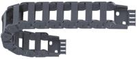 100251000 Igus 10, e-chain Black Cable Chain - Flexible Slot, W36 mm x D23mm, L1m, 100 mm Min. Bend Radius, Igumid G