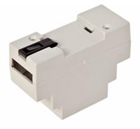 186-2290 RS PRO Modular Enclosure Enclosure Type, 34.4 x 88.8 x 62.8mm, ABS DIN Rail Enclosure