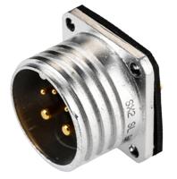 sl-em-25-d Amphenol Socapex Circular Connector, 5 Contacts, Panel, Standard Connector, Socket, Male, IP67, SL61 Series