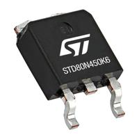std80n450k6 STMicroelectronics Type N-Channel MOSFET, 10 A, 800 V Enhancement Tape & Reel STD80N450K6