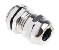 831-9040 RS PRO Metallic Nickel Plated Brass Cable Gland, PG9 Thread, 4mm min., 8mm max., IP68
