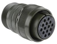 ms3106a-20-27s Amphenol Industrial, MS3106A, Copper Alloy 14 Way Cable Mount MIL Spec Circular Connector, Socket Contacts,Shell Size