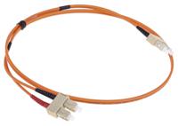 535-7480 RS PRO SC to SC Duplex Multi Mode OM1 Fibre Optic Cable, 62.5/125μm, Orange, 1m