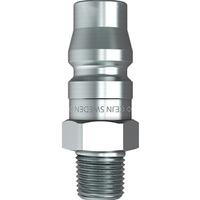103155154 CEJN Zinc Plated Steel Male Pneumatic Quick Connect Coupling, R 3/8 Threaded