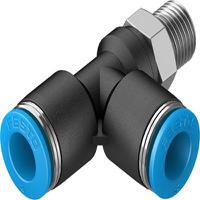 qstl-18-8 Festo QSTL Series T Fitting, R 1/8 Male to 8 mm, Threaded-to-Tube Connection Style, 153120