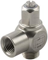 231-2707 RS PRO 66070 Series Threaded Flow Regulator, 1/4 in Male Inlet Port, 1/4in Tube Inlet Port x 1/4 in Female Outlet Port