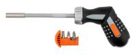 808050p Bahco 1/4 in Hexagon Hexagon Ratchet Screwdriver, 260 mm length Stainless Steel
