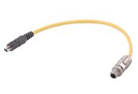 33280214002050 HARTING Male Male 2 way M12 Cable, 5 m