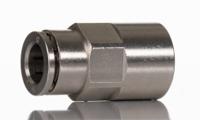 102260828 Norgren PNEUFIT 10 Series Straight Threaded Adaptor, G 1/4 Male to Push In 8 mm, Threaded-to-Tube Connection Style,