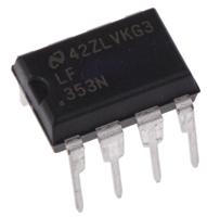 lf353nnopb Texas Instruments, Operational Amplifier, 4 MHz, 8-Pin 18 V MDIP