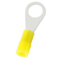 270-7480 RS PRO Insulated Crimp Ring Terminal, M4 Stud Size, 0.2mm² to 0.5mm² Wire Size, Yellow