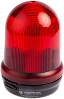 82610000 Werma BM 826 Series Red Steady Beacon, 12 → 240 V ac, Base Mount, IP65