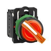 xb5ak125b5 Schneider Electric Knob Selector Switch - (SPDT) 22mm Cutout Diameter, Illuminated 2 Positions