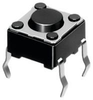 skhhaja010 Alps Alpine Black Button Tactile Switch 0.7mm Snap-In