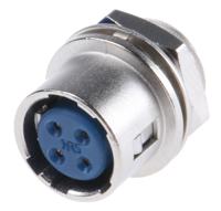 hr10-7r-4s73 Hirose Circular Connector, 4 Contacts, Panel, Miniature Connector, Socket, Female, HR10 Series