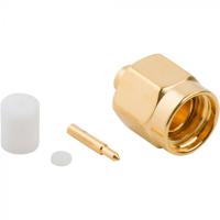 901-9867-rfx Amphenol RF Plug Cable Mount SMA Connector, Solder Termination, Straight Body