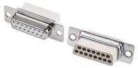 dbc15ss-nw MH Connectors MHD 15 Way Cable Mount D-sub Connector Socket, 2.77mm Pitch