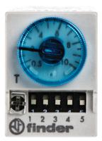 850482400000 Finder 85 Series Series Plug In Timer Relay, 230V ac, 4-Contact, 0.05 → 100 s, 3 → 100min, 4PDT