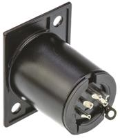 ac5fpzb Amphenol Industrial Panel Mount XLR Connector, Female, 5 Way, Tin Plating