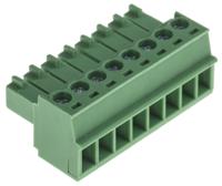 874-5057 RS PRO, 3.5mm Pitch, 8 Way, , Pluggable Terminal Block, Plug, Through Hole, Screw Termination