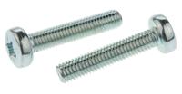 553-649 RS PRO Pozidriv M5 Pan Steel Machine Screws DIN 7985Z x 25.0mm