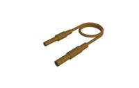 934046105 Hirschmann Test & Measurement 4 mm Test Probe Lead, 32A, Brown, 1m Lead Length