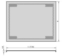 24560-054 nVent SCHROFF Cover Plate, 3U, 355mm