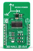 mikroe-3197 MikroElektronika 3D Hall 5 Click Evaluation Board