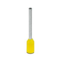 3241128 Phoenix Contact Insulated Ferrule, 10mm Pin Length, 0.8mm Pin Diameter, Yellow