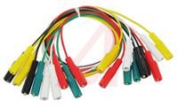bu-00285 Mueller Electric Test Leads, 5A, 300V, Black, Green, Red, White, Yellow, 460mm Lead Length