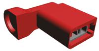 2-520335-2 TE Connectivity Ultra-Fast .187 Red Insulated Female Spade Connector, Flag Terminal, 4.75 x 0.51mm Tab Size, 0.3mm² to