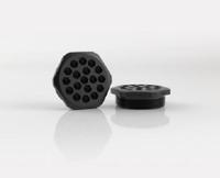 52220111 Lapp SKINTOP Series Black Polycarbonate Cable Gland, M50 Thread, 2mm min., 6mm max., IP66, IP67, IP68