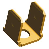 41619 TE Connectivity FASTON .250 Uninsulated Male Spade Connector, PCB Tab, 6.35 x 0.83mm Tab Size