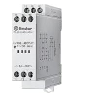 706284000000 Finder Voltage Monitoring Relay, 3 Phase, DPDT, 208 → 480V ac, DIN Rail