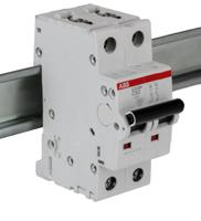 2cds272001r0504-s202m-c50 ABB System Pro M Compact S200M MCB, 2P, 50A Curve C, 440V AC, 125V DC, 10 kA Breaking Capacity
