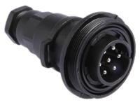 px0746p Bulgin Circular Connector, 7 Contacts, In-Line, Standard Connector, Plug, Male, IP68, Standard Buccaneer Series