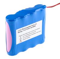 144-9412 RS PRO 7.4V Lithium-Ion Rechargeable Battery Pack, 5.2Ah - Pack of 1