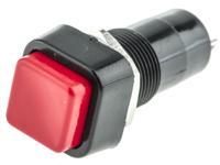 pbs-001a-3 Lumberg Push Button Switch, Latching, Panel Mount, 12mm Cutout, SPST, 125/250V ac
