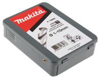 p-19906 Makita 19-Piece Twist Drill Bit Set for Metal, 10mm Max, 1mm Min, HSS Bits