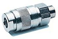 187-8783 RS PRO Brass Female Quick Air Coupling, G 3/8 Male Threaded