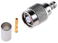 rt1121a1-nt3g-7b-50 Amphenol RF Cable Mount TNC Connector, 50Ω, Crimp Termination, Straight Body