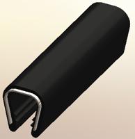 619-1540 RS PRO Black PVC Edge Protection, 20m