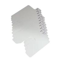 tmas-100-020 Grey Stainless Steel Pre-Cut Shim, 100mm x 100mm x 0.2mm