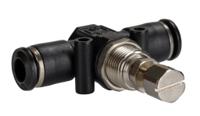 176-1889 RS PRO Tube Flow Regulator, Push In 6mm Tube Inlet Port x Push In 6mm Tube Outlet Port