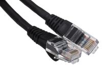 557-086 RS PRO, 0.5m Cat6, Black RJ45 to Male RJ45 Male, U/UTP Unshielded, Terminated PVC Sheath