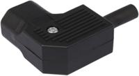 px0686se Bulgin C14 Right Angle Cable Mount IEC Connector Male, 10A, 250 V